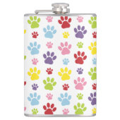 手カラフル型、前柄、犬の手、前跡 フラスク (正面)