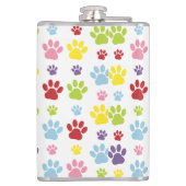 手カラフル型、前柄、犬の手、前跡 フラスク (裏面)