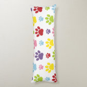 手カラフル型、前柄、犬の手、前跡 ボディピロー (裏面 (縦))