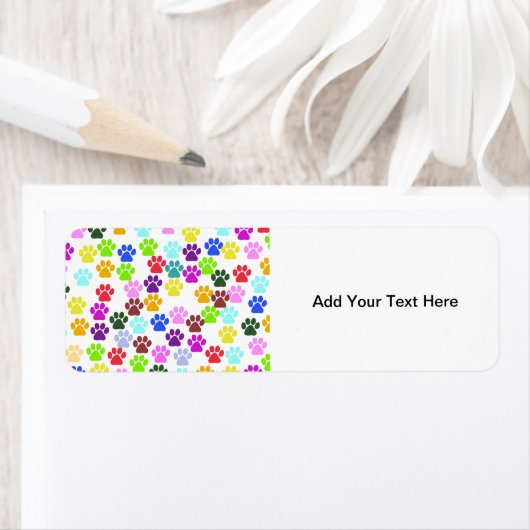 手カラフル型、前柄、犬の手、前跡 ラベル (インサイチュ)