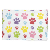 手カラフル型、前柄、犬の手、前跡 枕カバー (裏面)