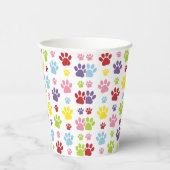 手カラフル型、前柄、犬の手、前跡 紙コップ (右)