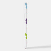 手カラフル型、前柄、犬の手、前跡 iPhoneケース (右側面)