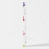 手カラフル型、前柄、犬の手、前跡 iPhoneケース (左側面)