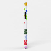 手カラフル型、手の形、犬の手、あなたの名前 Case-Mate iPhoneケース (裏面/右)