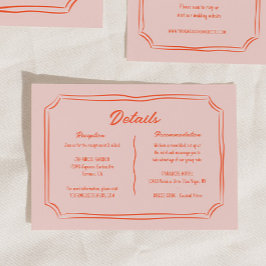 手カラフル引きおもしろい結婚の詳細 エンクロージャーカード