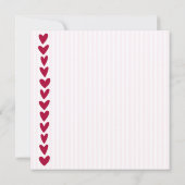 手カラフル引きハートカードテンプレート カード (裏面)