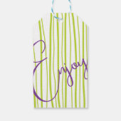 手カラフル引きハートギフトラベル ギフトタグ (裏面)