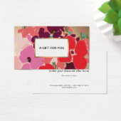 手カラフル引きフローラ金ゴールドギフトカード (デスク)