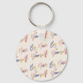 手カラフル描きパタやる気を起こさせるーン キーホルダー (裏面)