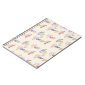 手カラフル描きパタやる気を起こさせるーン ノートブック (左側)