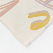 手カラフル描きパタやる気を起こさせるーン フリースブランケット (角)