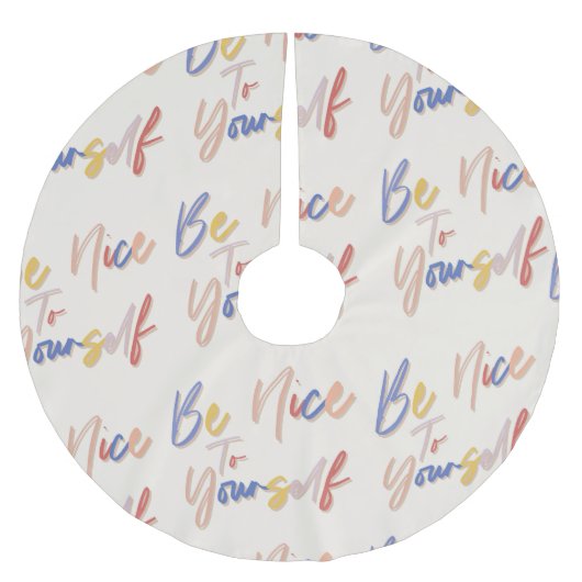 手カラフル描きパタやる気を起こさせるーン ブラッシュドポリエステルツリースカート (正面)