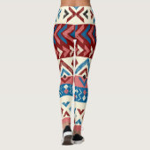 手カラフル描き部族模様 レギンス (裏面)