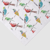 手カラフル描き鳥のパターンのセット 薄葉紙 (詳細)