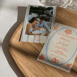 手カラフル書写真おもしろいズ 招待状