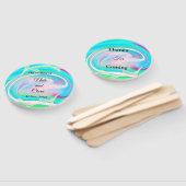 手カラフル絵を描アクリル液結婚注 ハンドファン (組立なし)