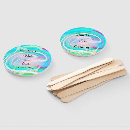 手カラフル絵を描アクリル液結婚注 ハンドファン (組立なし)