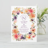 手カラフル絵を描植物学結婚院 招待状 (スタンド正面)