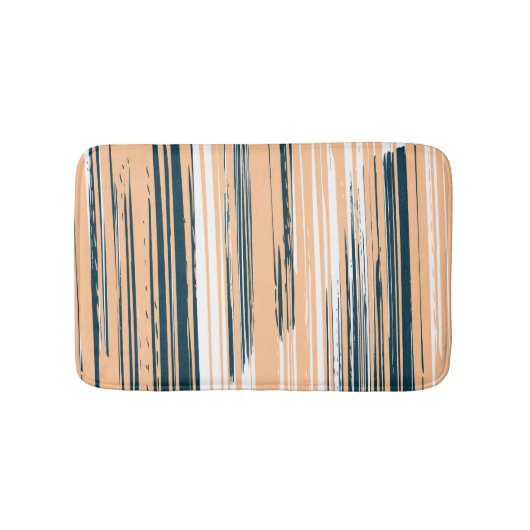 手カラフル絵を描線 バスマット (正面)