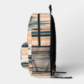 手カラフル絵を描線 プリントバックパック (右)