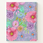 手カラフル絵を描花と離れ植物学院 ノートブック (裏面)