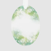 手カラフル色彩の鮮やか絶滅危惧種フィンチ オーナメント (裏面)