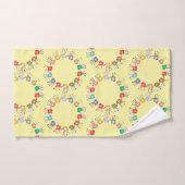 手カラフル色彩の鮮やか*色のカスタマイズ* バスタオルセット (ハンドタオル)