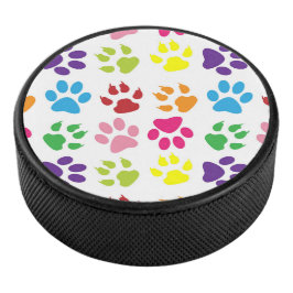 手カラフル足、犬の手、猫の手 アイスホッケーパック