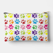 手カラフル足、犬の手、猫の手 アクセサリーポーチ (裏面)