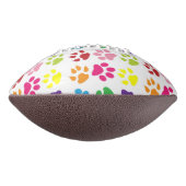 手カラフル足、犬の手、猫の手 アメリカンフットボール (回転90)