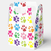 手カラフル足、犬の手、猫の手 フェイバーボックス (オープン)