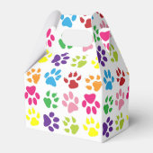 手カラフル足、犬の手、猫の手 フェイバーボックス (正面サイド)