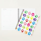 手カラフル足、犬の手、猫の手 プランナー手帳 (ディスプレー)