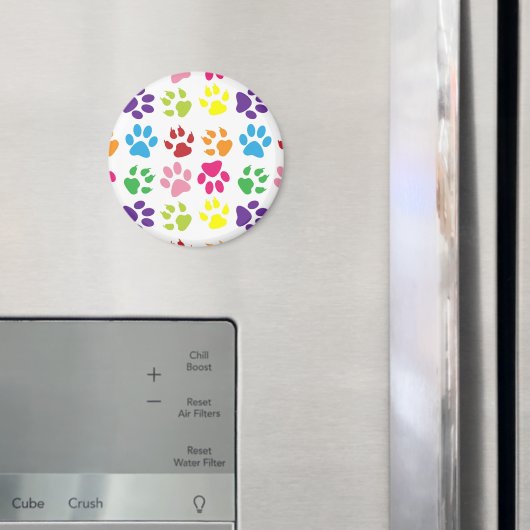 手カラフル足、犬の手、猫の手 マグネット (インサイチュ (冷蔵庫))