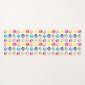 手カラフル足、犬の手、猫の手 ヨガマット (正面(横))