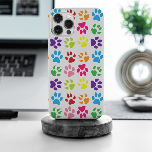 手カラフル足、犬の手、猫の手 Case-Mate iPhoneケース