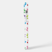 手カラフル足、犬の手、猫の手 iPhoneケース (左側面)