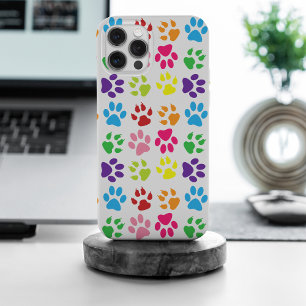 手カラフル足、犬の手、猫の手 iPhone 15 PRO MAXケース