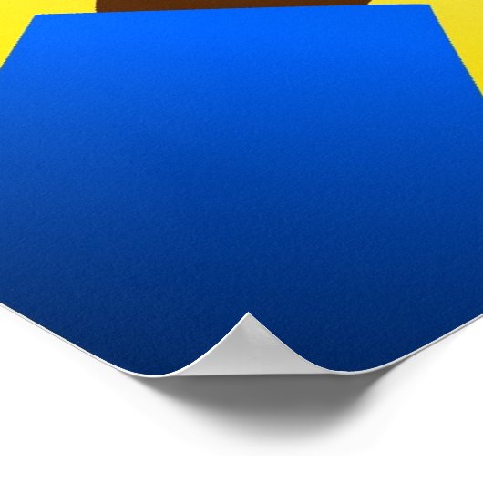 手カラフル ポスター (角)