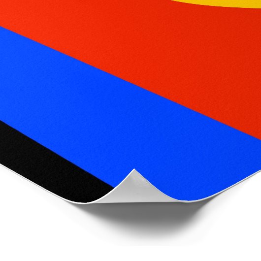 手カラフル ポスター (角)