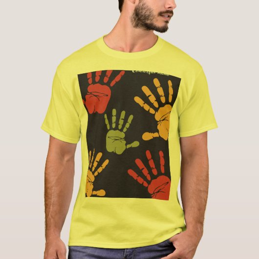 手カラフルTシャツ Tシャツ (正面)