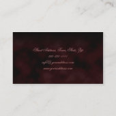 手カードの生きている教会ハートの牧師 名刺 (裏面)