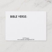 手カードを祈っている私を着色して下さい 名刺 (裏面)