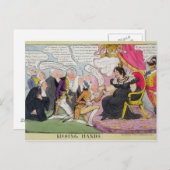 手キスをする、1827年発行（カラーリトボ） ポストカード (正面/裏面)