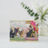 手キスをする、1827年発行（カラーリトボ） ポストカード (スタンド正面)