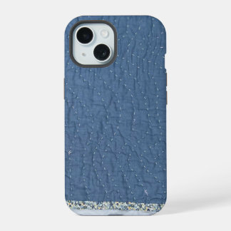 手キルトステッチ入りスマホケース iPhone 15ケース