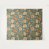 手クラシック描き芸術的ウィリアム・モリス・ブルー タペストリー (正面(横))