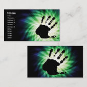 手クールプリント；手印刷 名刺 (正面/裏面)