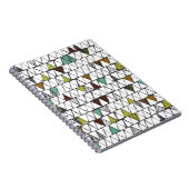 手クール引きドゥーのトレンディーのシームレスなパターン ノートブック (右側)